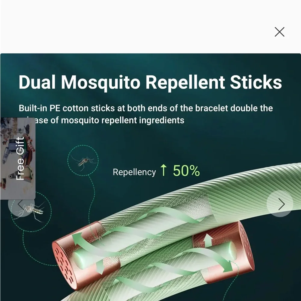 Essential Oil Mosquito Repellent Bracelet - New In Box